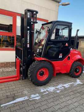 Used Forklift Truck HANGCHA CPCD35X-W98C-RT4 DIESEL GELAENDESTAPLER (13006100) backdrop