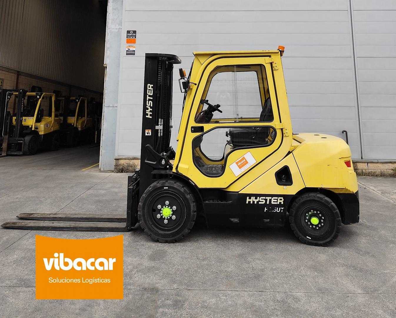 Used Forklift Truck HYSTER H3.5UT DIESEL VIERRADFRONTSTAPLER (13015017)