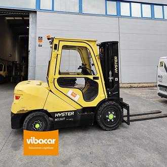 Used Forklift Truck HYSTER H3.5UT DIESEL VIERRADFRONTSTAPLER (13015017)