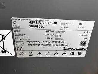 Used Forklift Truck JUNGHEINRICH EFG 216k ELEKTRO DREIRADFRONTSTAPLER (13076202)