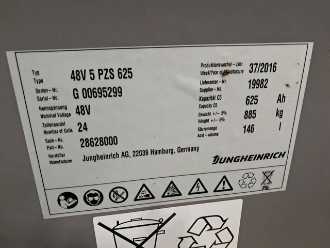 Used Forklift Truck JUNGHEINRICH EFG 216k ELEKTRO SCHUBMASTSTAPLER (12947023)