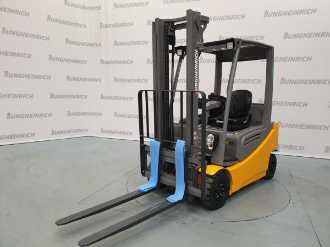 Used Forklift Truck JUNGHEINRICH EFG 316 Li-Ion SP GE 120-330 ZT ELEKTRO VIERRADFRONTSTAPLER (13061699) backdrop