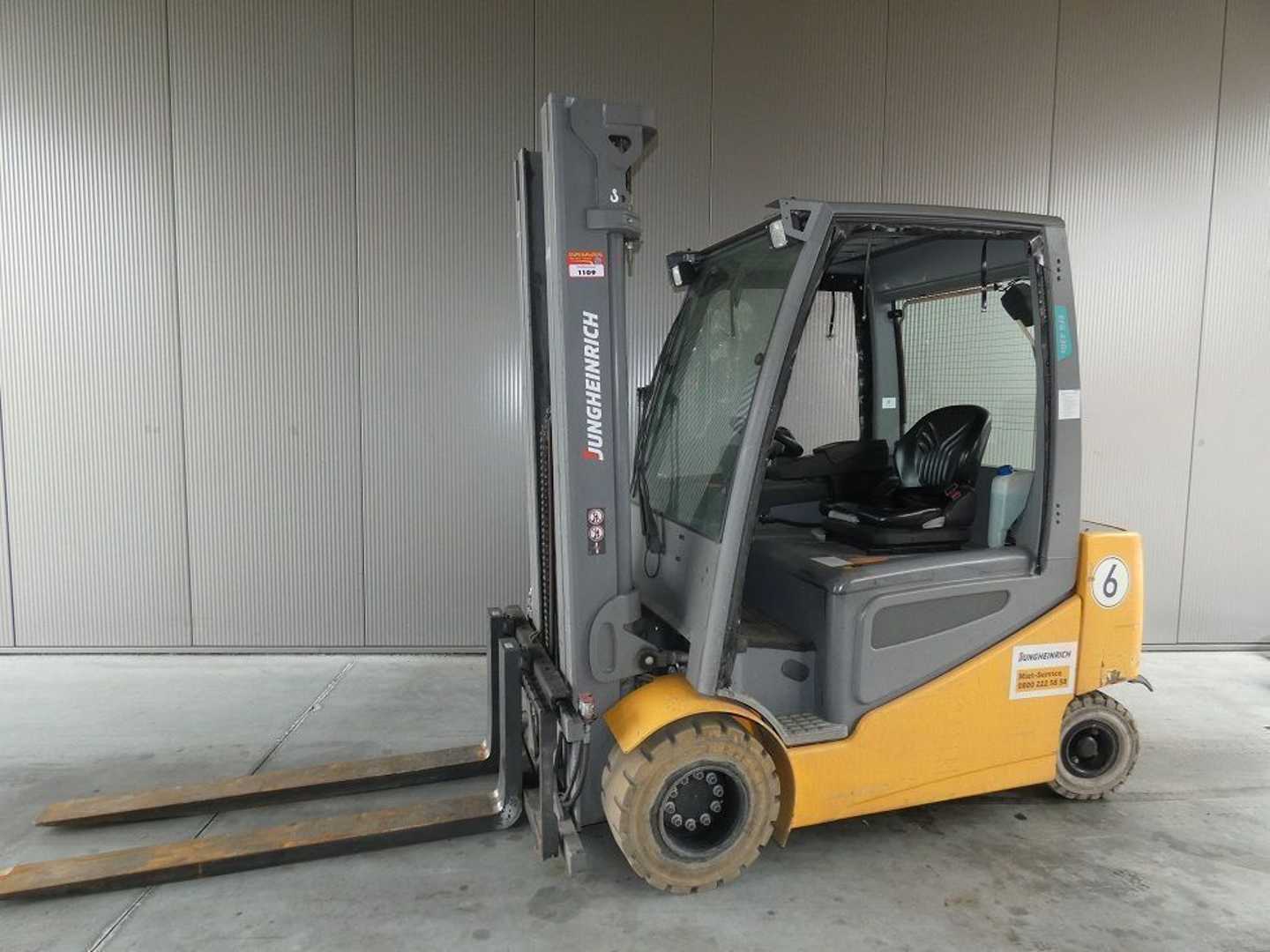 Used Forklift Truck JUNGHEINRICH EFG 430 S 550 DZ ELEKTRO VIERRADFRONTSTAPLER (13076064)