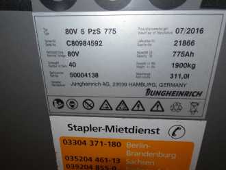Used Forklift Truck JUNGHEINRICH EFG 430 S 550 DZ ELEKTRO VIERRADFRONTSTAPLER (13076064)