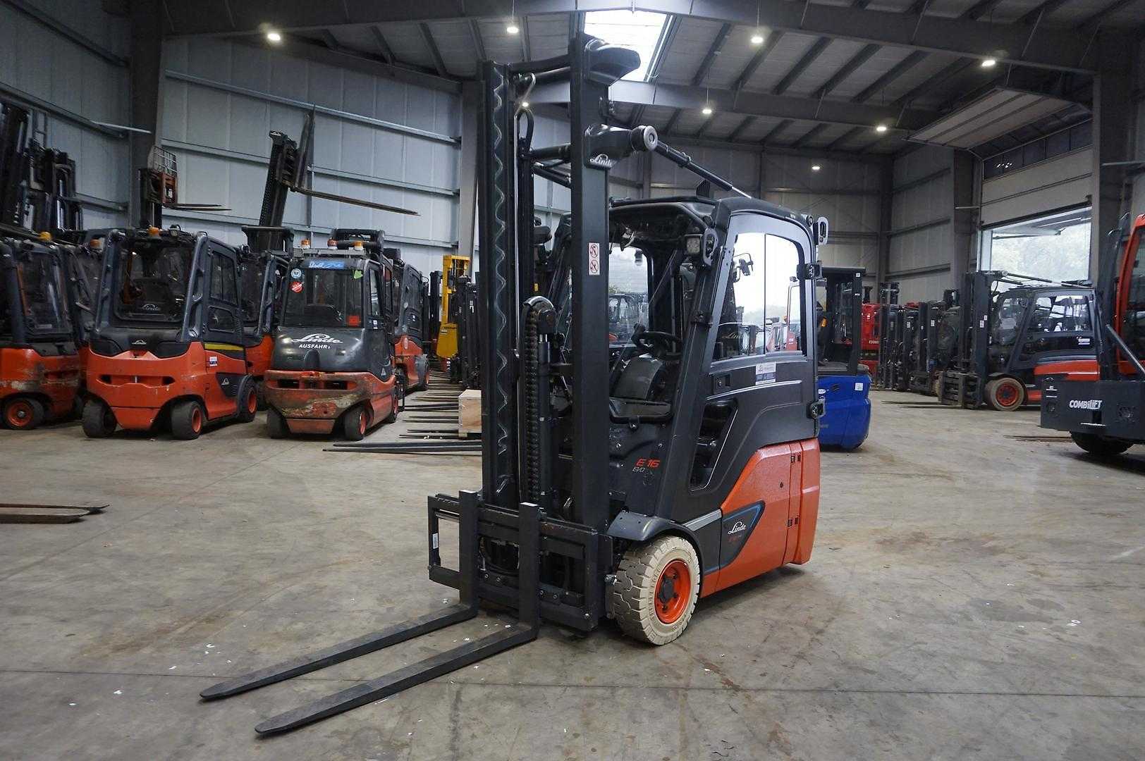 Used Forklift Truck LINDE E 16-02 - Nur 916 Stunden - Top Zustand ELEKTRO DREIRADFRONTSTAPLER (13076420)