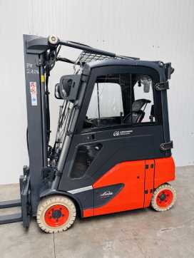 Used Forklift Truck LINDE E 16 P-02 EVO Triplex Kabine STVO ELEKTRO VIERRADFRONTSTAPLER (12936704)