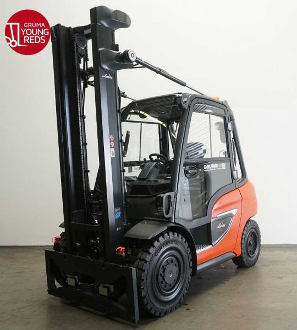 Used Forklift Truck LINDE H 50 D 1204-01 DIESEL VIERRADFRONTSTAPLER (13072045)