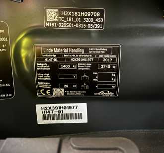Used Forklift Truck LINDE H14T GAS VIERRADFRONTSTAPLER (13076192)