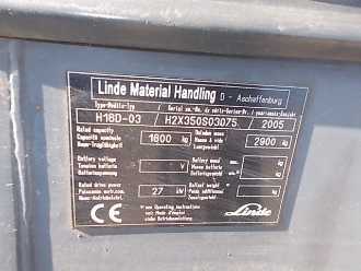 Used Forklift Truck LINDE H16D-03 DIESEL VIERRADFRONTSTAPLER (13050551)