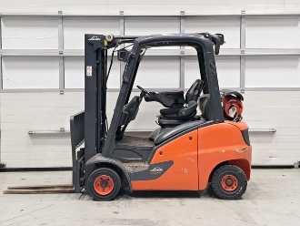 Used Forklift Truck LINDE H20T-01 GAS VIERRADFRONTSTAPLER (12954738)