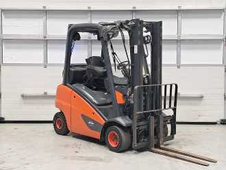 Used Forklift Truck LINDE H20T-01 GAS VIERRADFRONTSTAPLER (12954738)