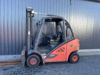 Used Forklift Truck LINDE H25D-02 DIESEL VIERRADFRONTSTAPLER (13017239)