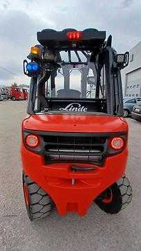 Used Forklift Truck LINDE H25D-02 DIESEL VIERRADFRONTSTAPLER (13028621)