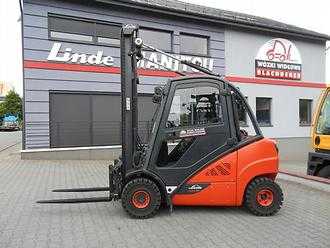 Used Forklift Truck LINDE H25T-02 Fork positioner Kaup GAS VIERRADFRONTSTAPLER (13039643)