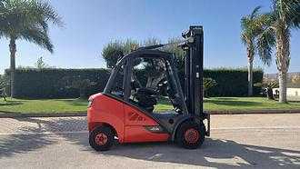 Used Forklift Truck LINDE H30D-02 393 EVO DIESEL VIERRADFRONTSTAPLER (12912904)