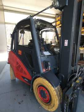 Used Forklift Truck LINDE H50D-02-394 DIESEL VIERRADFRONTSTAPLER (13076020)