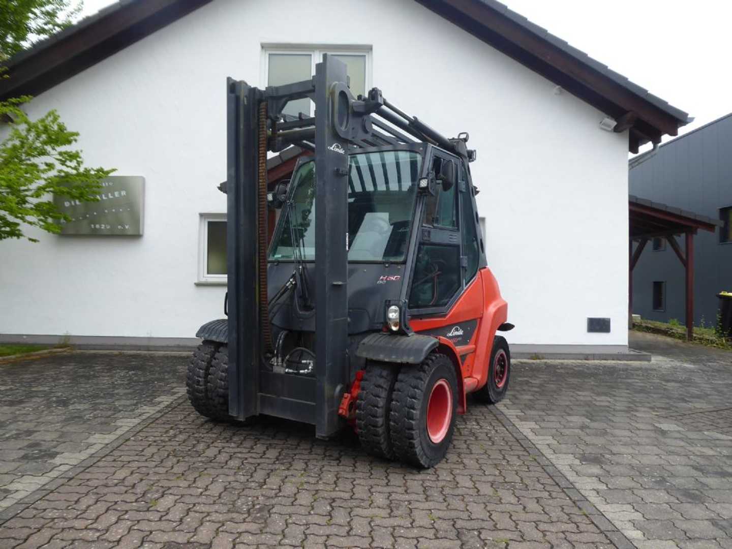 Used Forklift Truck LINDE H60D-03 DIESEL VIERRADFRONTSTAPLER (13041403)