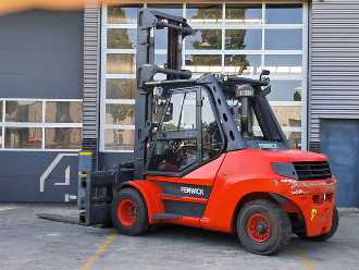 Used Forklift Truck LINDE H80D-01/900 DIESEL VIERRADFRONTSTAPLER (13046538)