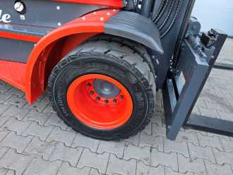 Used Forklift Truck LINDE H80D-02 DIESEL VIERRADFRONTSTAPLER (13046283)
