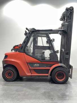 Used Forklift Truck LINDE H80T-03/900-396 GAS VIERRADFRONTSTAPLER (13066287)