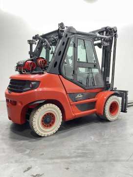 Used Forklift Truck LINDE H80T/600-03-396 GAS VIERRADFRONTSTAPLER (13066286)