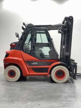 Used Forklift Truck LINDE H80T/600-03-396 GAS VIERRADFRONTSTAPLER (13066286)