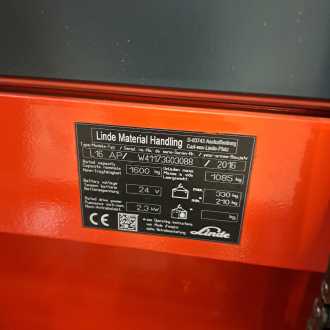 Used Forklift Truck LINDE L 16 AP ELEKTRO HOCHHUBWAGENFAHRERSTAND (12562771)