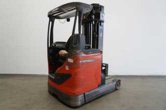 Used Forklift Truck LINDE R 16 HD 1120 ELEKTRO SCHUBMASTSTAPLER (13053266) backdrop