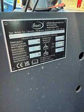 Used Forklift Truck BAOLI KBET 20 ELEKTRO DREIRADFRONTSTAPLER (13072102)
