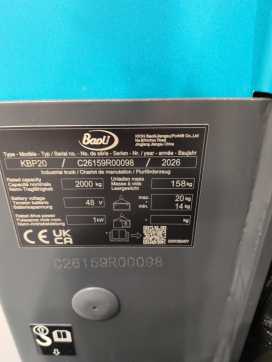 Used Forklift Truck BAOLI KBP20 ELEKTRO NIEDERHUBWAGENDEICHSEL (13063201)