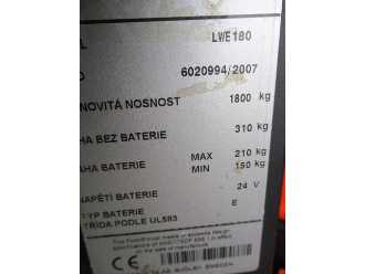 Used Forklift Truck BT LWE180 ELEKTRO NIEDERHUBWAGENDEICHSEL (13013014)