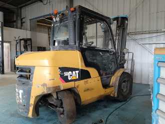 Used Forklift Truck CATERPILLAR DP50NT DIESEL VIERRADFRONTSTAPLER (12995505)