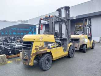 Used Forklift Truck CATERPILLAR DP55NT MC DIESEL VIERRADFRONTSTAPLER (13005259)