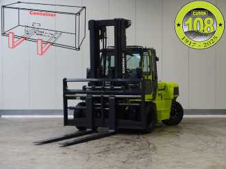 Used Forklift Truck CLARK C80D900 - TRIPLEX - DEMO DIESEL VIERRADFRONTSTAPLER (12931261)