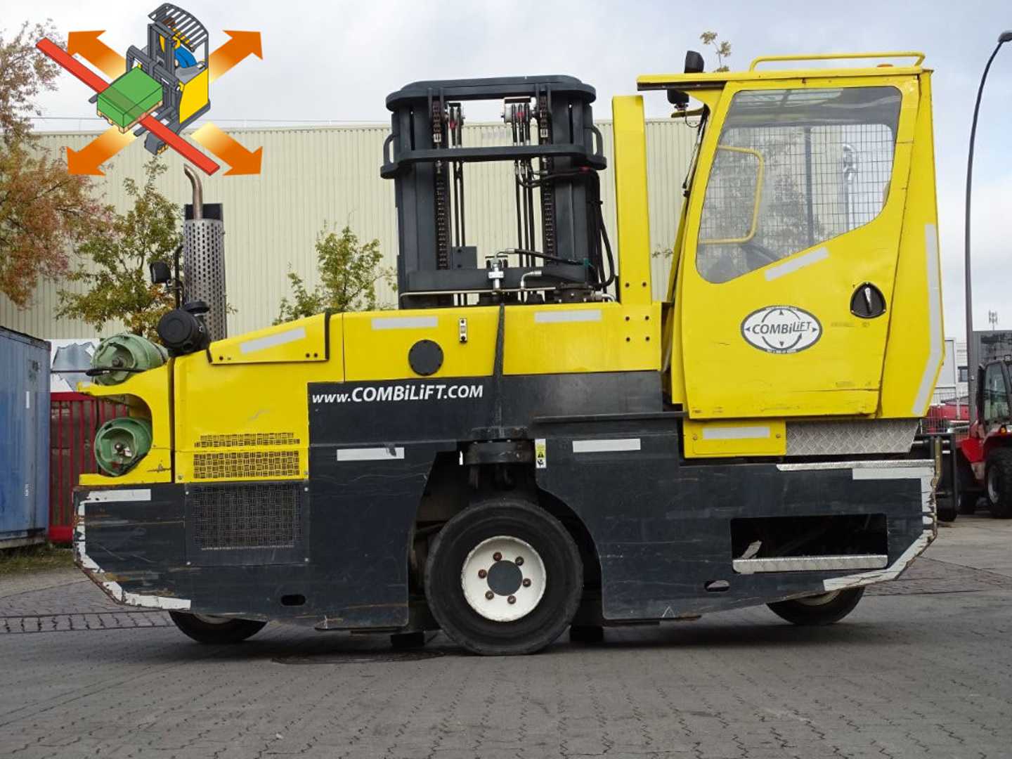 Used Forklift Truck COMBILIFT C5000SR - TRIPLEX GAS VIERWEGESTAPLER (13075903)