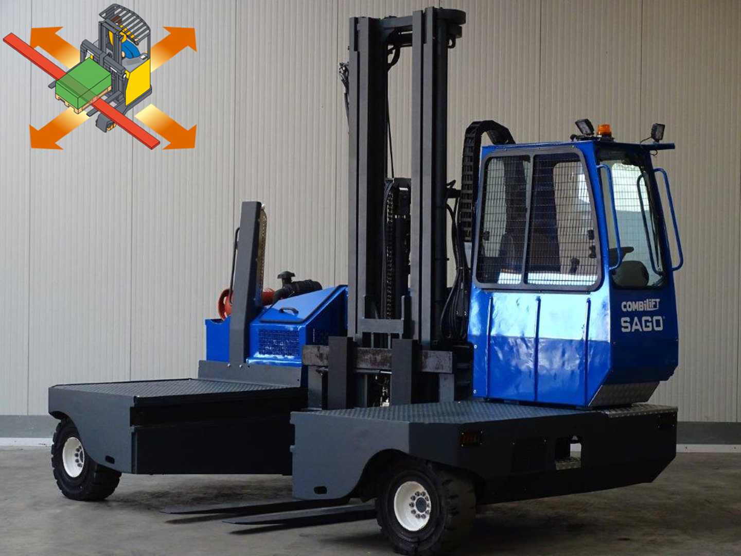 Used Forklift Truck COMBILIFT C6000SL - TRIPLEX GAS VIERWEGESTAPLER (13030552)