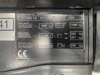 Used Forklift Truck CROWN ETi 4000 1.6 TT ELEKTRO HOCHHUBWAGENDEICHSEL (12975233)