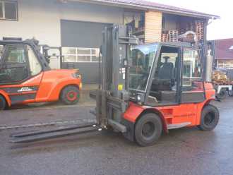 Used Forklift Truck DAN_TRUCK 9660 DIESEL VIERRADFRONTSTAPLER (12795330) backdrop