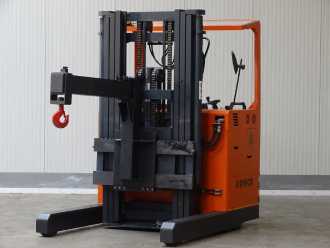 Used Forklift Truck DIMOS QUERSITZ-STAPLER EQS4542FU - TRIPLEX ELEKTRO SCHUBMASTSTAPLER (13032504) backdrop