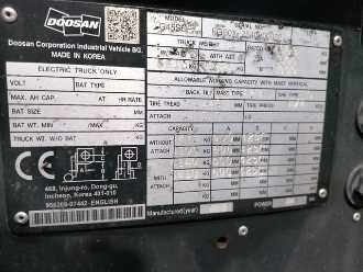 Used Forklift Truck DOOSAN G45SC-7 GAS VIERRADFRONTSTAPLER (12758190)