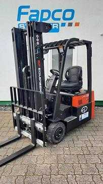 Used Forklift Truck EP CPD 15 TVL LI-Batterietechnik ELEKTRO DREIRADFRONTSTAPLER (12805749) backdrop