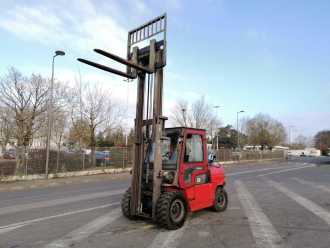 Used Forklift Truck HANGCHA CPYD50 GAS VIERRADFRONTSTAPLER (12603340)