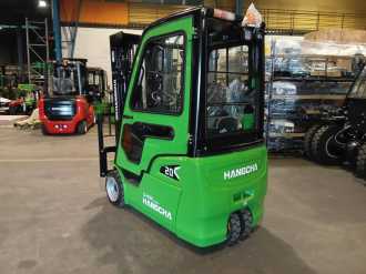 Used Forklift Truck HANGCHA XC3-20i (CPDS20-XCC2G-SI) ELEKTRO DREIRADFRONTSTAPLER (13037616) backdrop