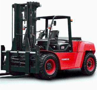 Used Forklift Truck HANGCHA XF120D-600 (CPCD120-XXW96G) DIESEL VIERRADFRONTSTAPLER (12985003)