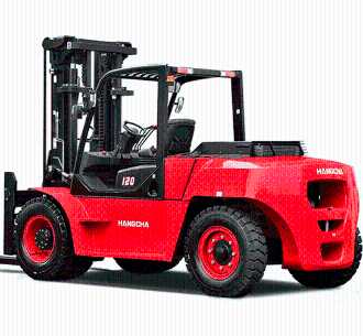 Used Forklift Truck HANGCHA XF120D-600 (CPCD120-XXW96G) DIESEL VIERRADFRONTSTAPLER (12985003)
