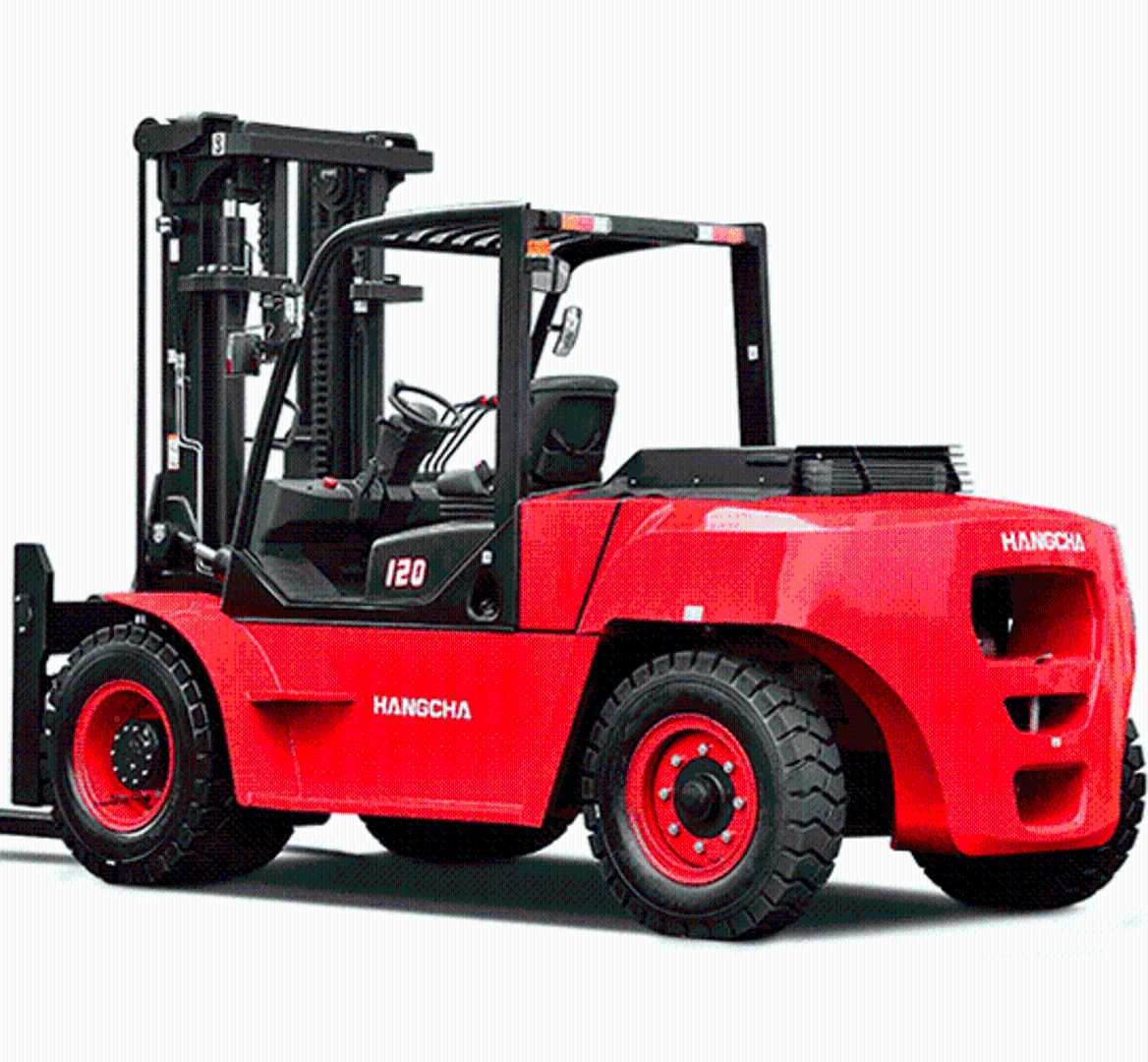 Used Forklift Truck HANGCHA XF120D-600 (CPCD120-XXW96G) DIESEL VIERRADFRONTSTAPLER (12985003)