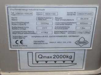 Used Forklift Truck HELI CBD 20-150GJH ELEKTRO NIEDERHUBWAGENDEICHSEL (13004236)