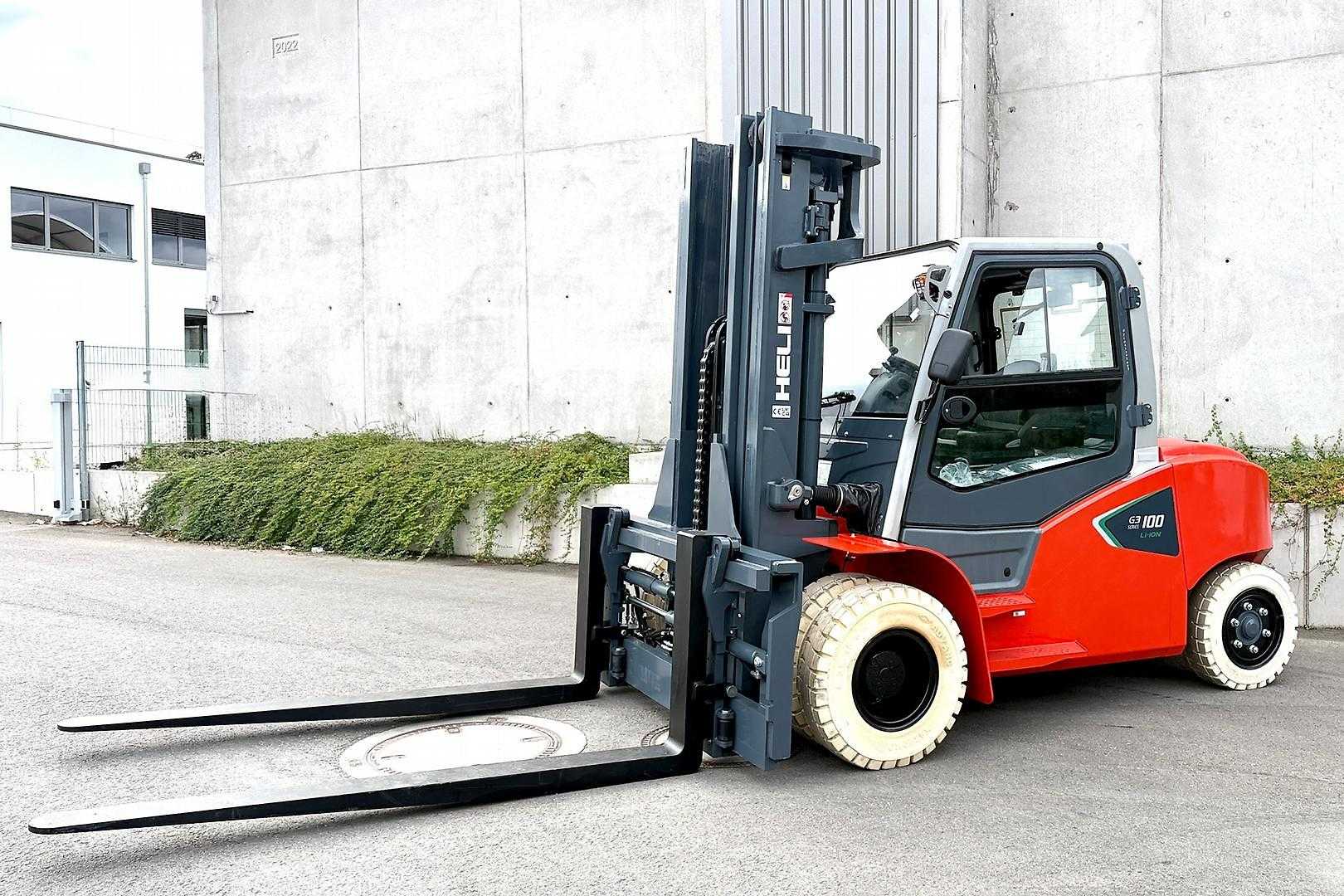 Used Forklift Truck HELI CPD100 4800 ELEKTRO VIERRADFRONTSTAPLER (13073331)