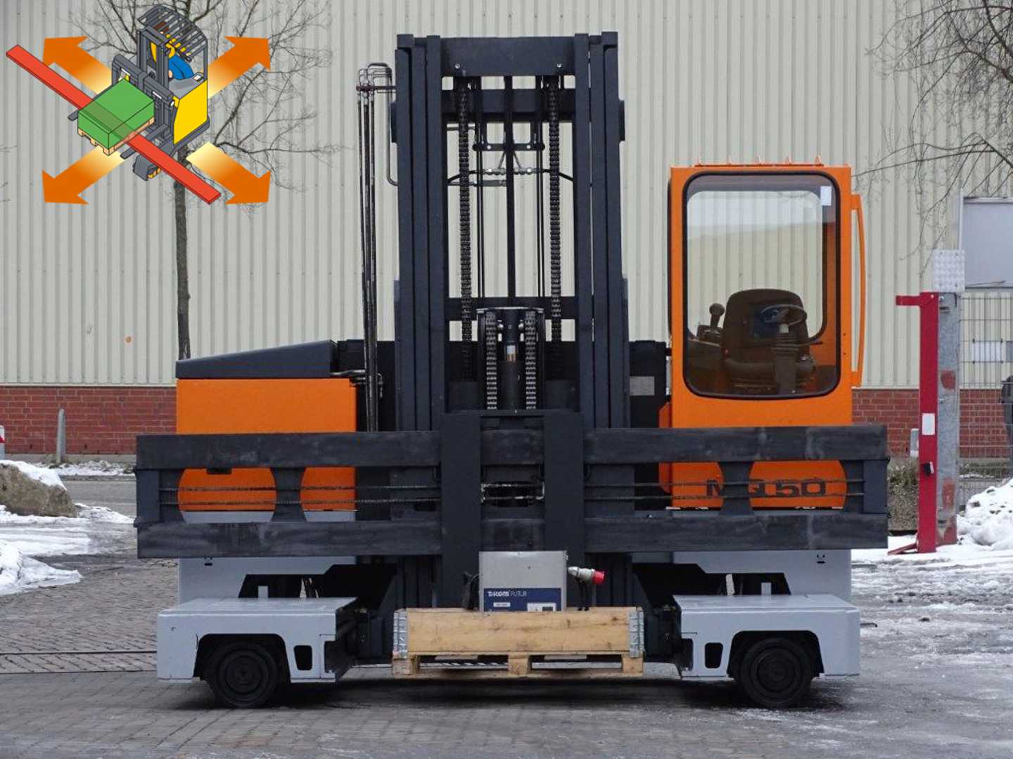 Used Forklift Truck HUBTEX MQ50 - TRIPLEX ELEKTRO VIERWEGESTAPLER (12996278)