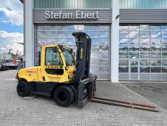 Used Forklift Truck HYSTER 5,52m / ZVG DIESEL VIERRADFRONTSTAPLER (13047369) backdrop